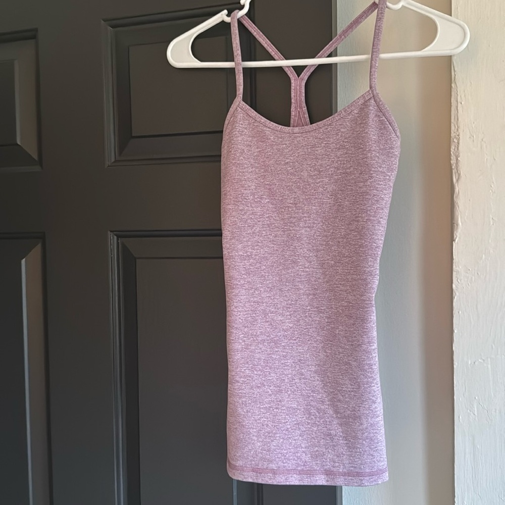 Light purple Lululemon power Y tank - great condition